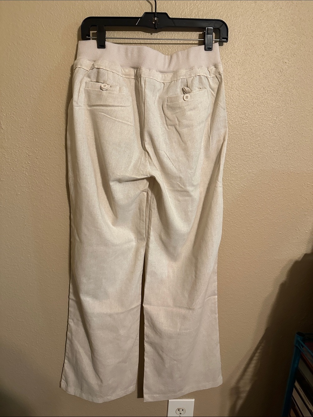 Women’s Drawstring Linen Rayon Blend Pants - Picture 6 of 10